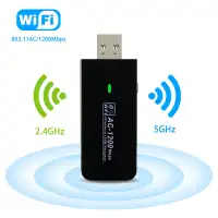 Dual Band 1200 Mbps Wifi USB Stick Mag 254, Mag 250, PC, Laptop
