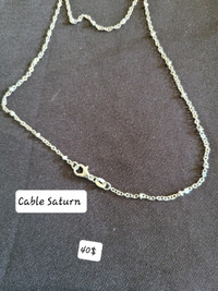 Silver Chain 925 - Small Cable Saturn, and Cable Saturn Chain