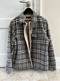 BRAND NEW Allsaints Grey Plaid Jacket
