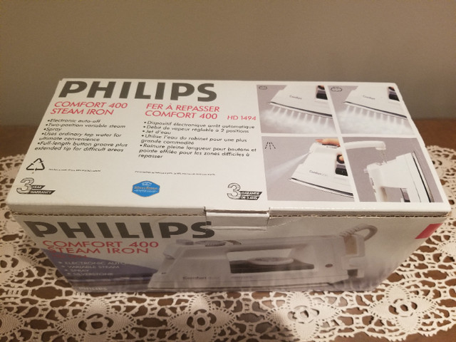 Phillips Comfort 400 Iron - HD-1494 - NEW! in Irons & Garment Steamers in Markham / York Region - Image 2