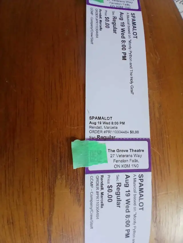 SPAMALOT tickets