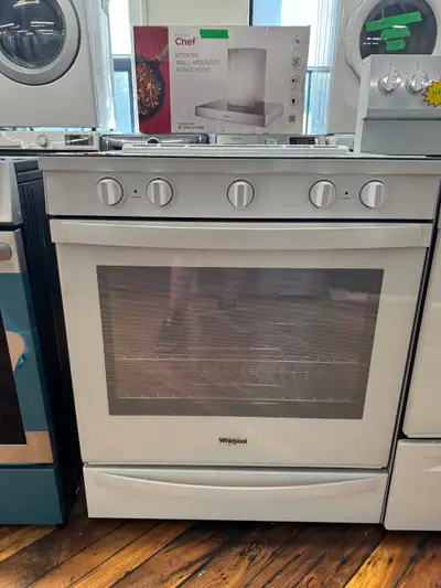  New whirlpool, white slide and stove, View more