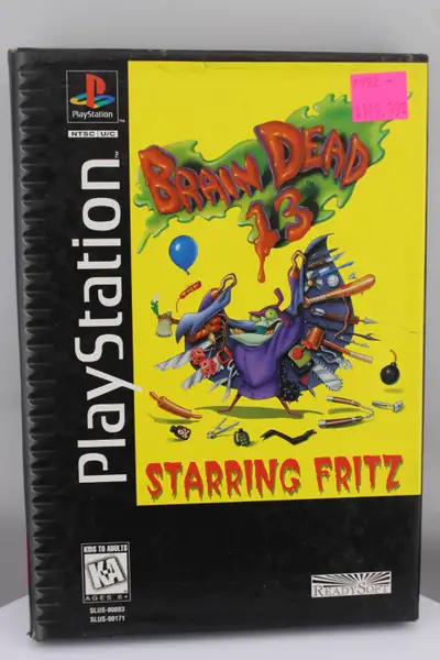 For sale Brain Dead 13 – Starring Fritz – PlayStation 1 (PS1) Disc is in good overall condition and...