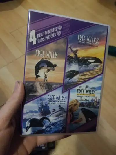 4 Free Willy movie dvds