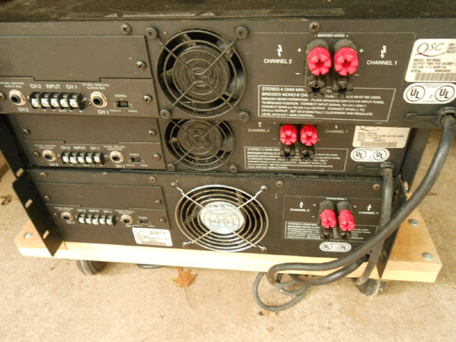 QSC 1500 watt power amplifiers-$200 each in Pro Audio & Recording Equipment in Bedford - Image 2