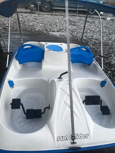 In pristine condition! Four seater pedal boat, was initially bought for my kids, and they’ve made go...