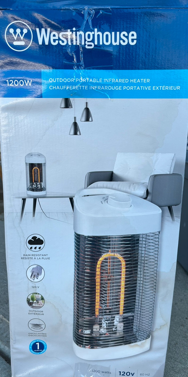 Outdoor infrared heater. Like new, used once  in Patio & Garden Furniture in Edmonton