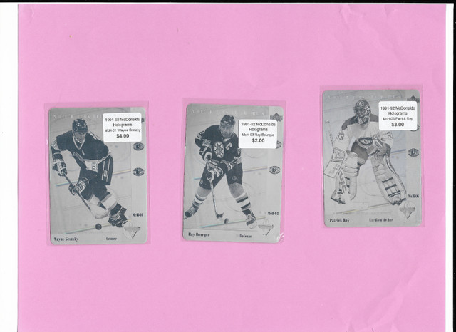 Hockey Cards: McDonald's Inserts 1991-92 to 1999-00 in Arts & Collectibles in Bedford - Image 2
