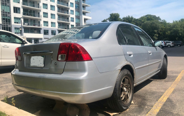 7th Generation 2003 Honda Civic LX Automatic Sedan, Silver Satin in Cars & Trucks in Mississauga / Peel Region - Image 3