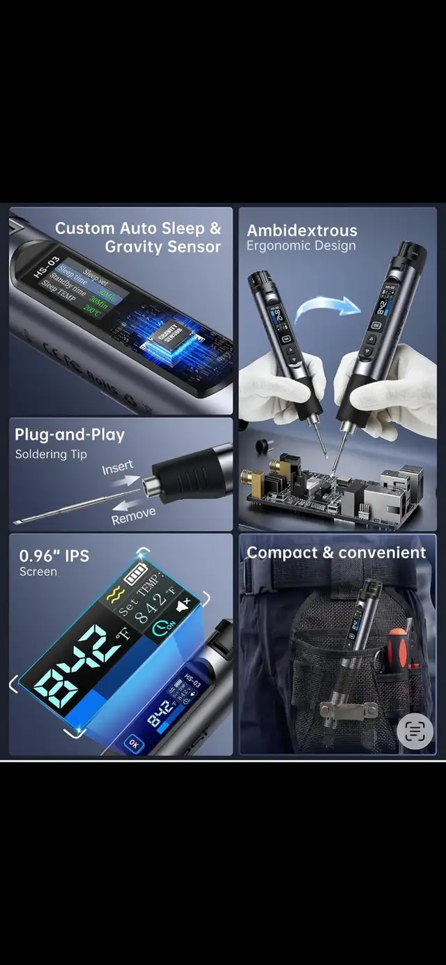 FNIRST Cordless Soldering Pen  in Hand Tools in Mississauga / Peel Region - Image 4