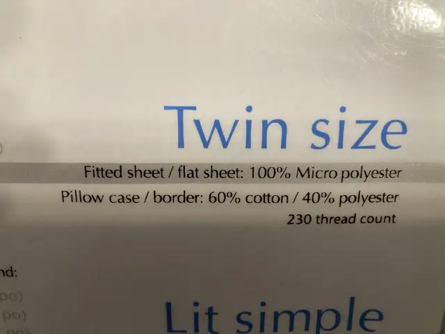 Fleece Sheet Set-Twin Size in Bedding in Lethbridge - Image 3