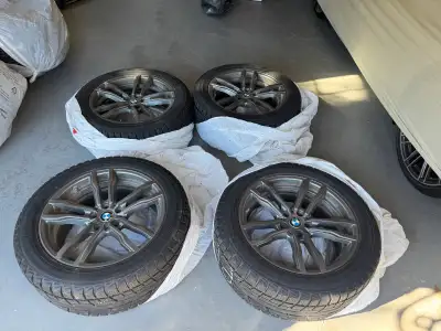 19 inch BMW winter tire package. 2 seasons. Low, low Km’s. Lots of tread.