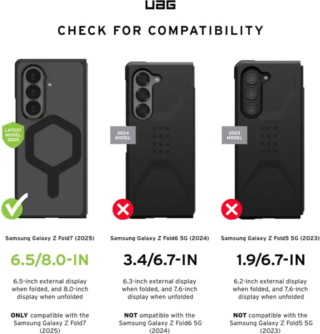 ❤️✅NEW IN BOX: URBAN ARMOR GEAR UAG for Samsung Galaxy Z Fold 7 in Cell Phone Accessories in Markham / York Region - Image 5