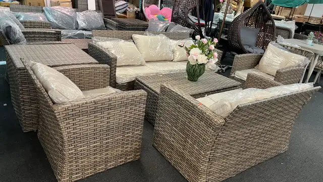 6-Piece Outdoor Sectional Conversation Set with Coffee Table – A in Patio & Garden Furniture in Markham / York Region - Image 7