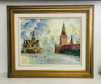 Oil Painting - famous Red Square in Moscow