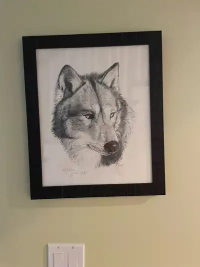 John Stone print Excellent condition Black frame Collectable