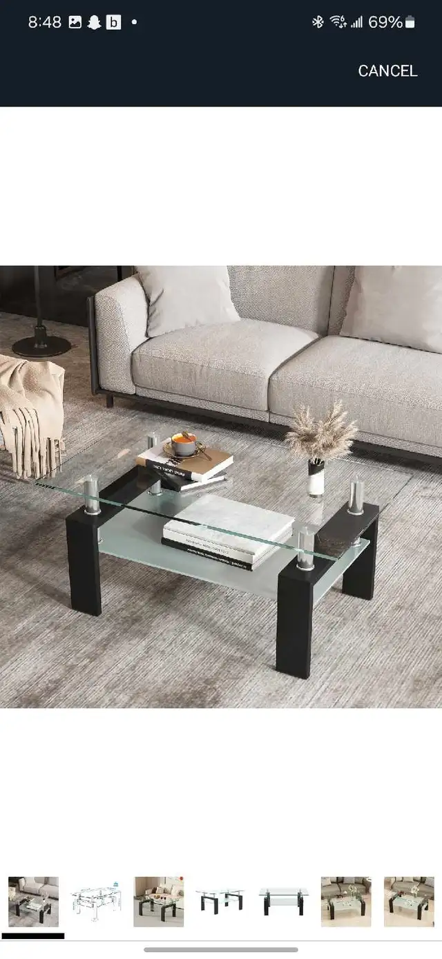 glass coffee  table in Coffee Tables in Woodstock - Image 5