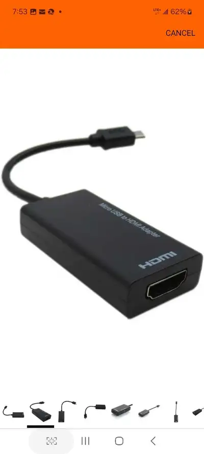 Micro USB Male to HDMI Female MHL Adapter Cable for Android Smartphone Tablet Micro USB to HDMI Adap...
