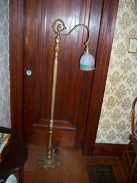 Antique Brass Bridge floor lamp