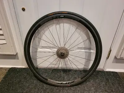 Zipp 202 rear Carbon wheel with cassette, View more