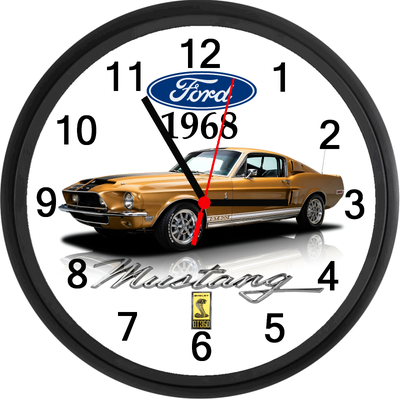 Brand new boxed wall clock approximately 10 inches in diameter featuring Custom designed artwork. Cl...