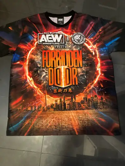 AEW Forbidden Door shirt XXL, View more