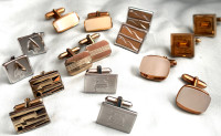 Cufflinks and tie clips