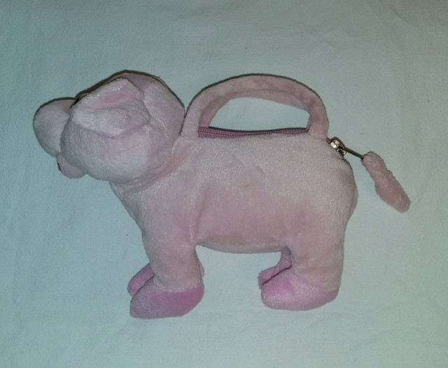 Plush Pink Piggy Kids Toy Tote Bag Purse, Pig in Toys & Games in Truro - Image 2