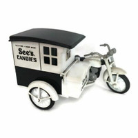 See's Candy Collectible Diecast Motorcycle with Sidecar
