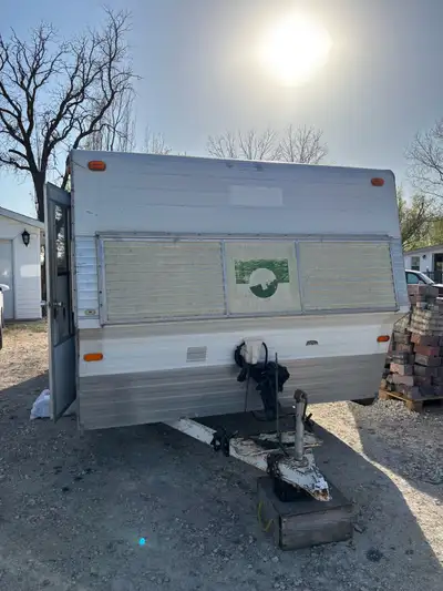 Pull behind trailer for sale. It has been a good trailer for us however we no longer have the time t...