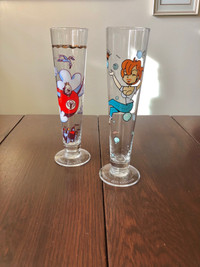 Ritzenhoff Designer Cartoon Pilsner Beer Barware Glass Signed