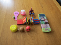 Wooden toys, toy story pencil case, Spiderman, parachute arm man