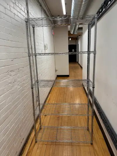 Wire Rack Storage Shelving 36" L x 14" W x 72" H(Black/Chrome), View more