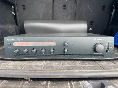 Bosch PLE -1ME60-US Plena Mixer Amplifier, 60W, View more