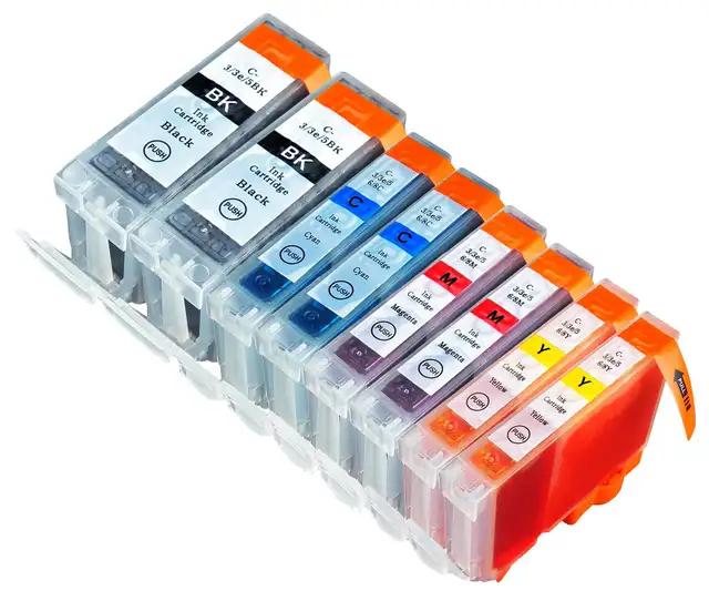 Canon 10pc BCI-3E Cyan Magenta Yellow Black Black Ink Cartridges