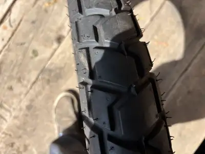 New motorcycle tire