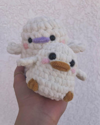 Crochet chubby duck