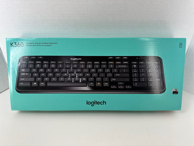 Logitech K360 Compact Wireless Keyboard for Windows (Brand New) in Mice, Keyboards & Webcams in Markham / York Region