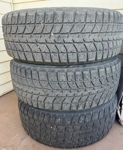 All three tyres have good tread and condition is perfect.