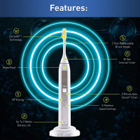 *NEW* SILK'N ToothWave Sonic Electric Toothbrush w/DentalRF Tech