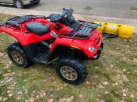 2005 BRP outlander 500 4x4 with nice moose snow plow