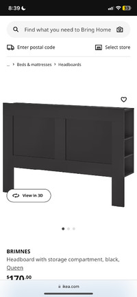 IKEA Queen sized bed headboard