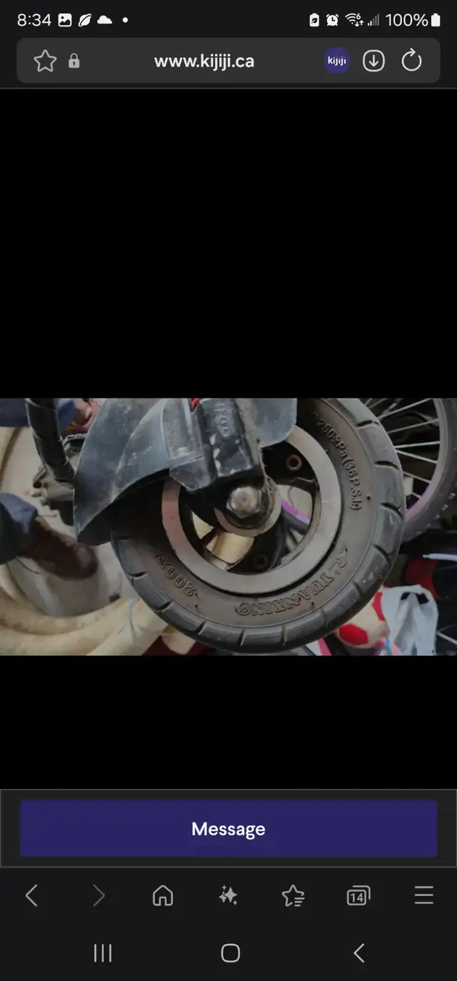 Needs tire Synergy electric scooter bike in eBike in Oshawa / Durham Region - Image 7