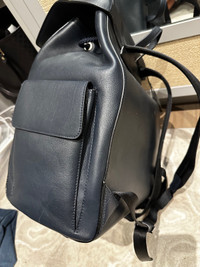 Hugo Boss leather knapsack 
