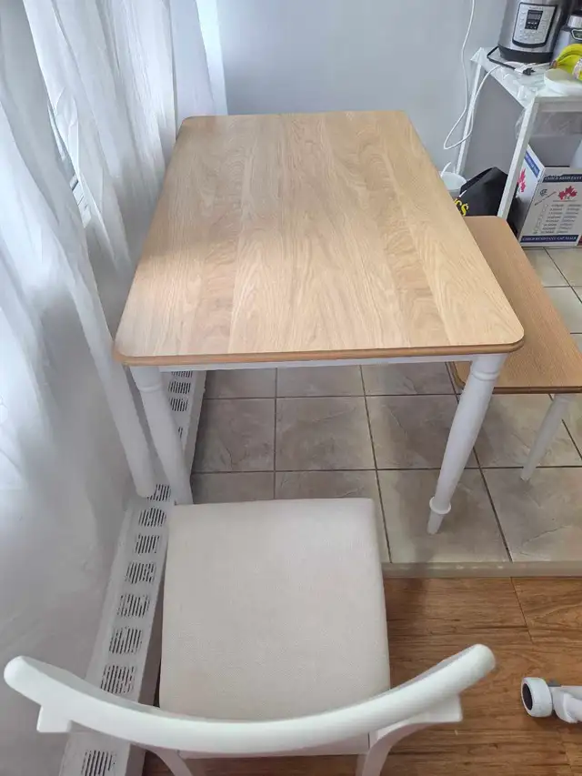 IKEA DANDERYD Dining Table, 1 bench and 2 chairs in Dining Tables & Sets in Hamilton - Image 3
