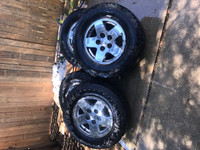 Great set of (4) 265 70R 17 tires and rims
