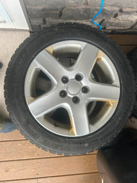 Michelin 205/55 R16 winter tires, less1500 km use, on alloy rims