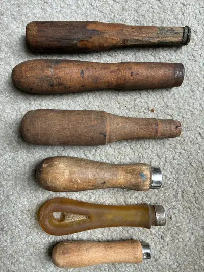 $2 Vintage wood handles antique tools woworking metal, View more
