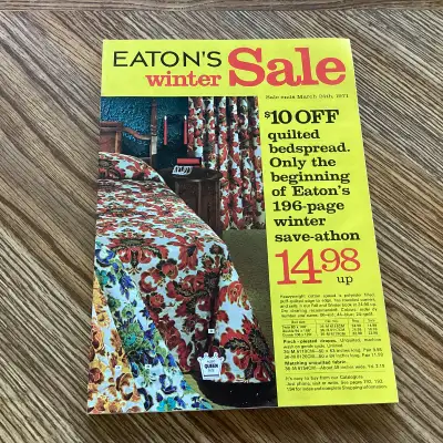 New Vintage 1970-71 Eaton’s Winnipeg Winter Sale Catalogue, View more