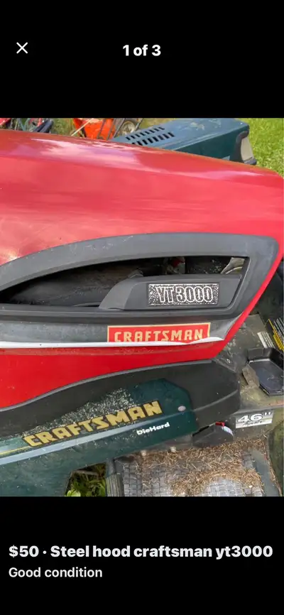 Steel hood craftsman yt3000, View more